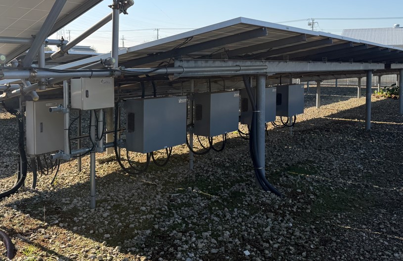 野立て三相パワコン交換 4台